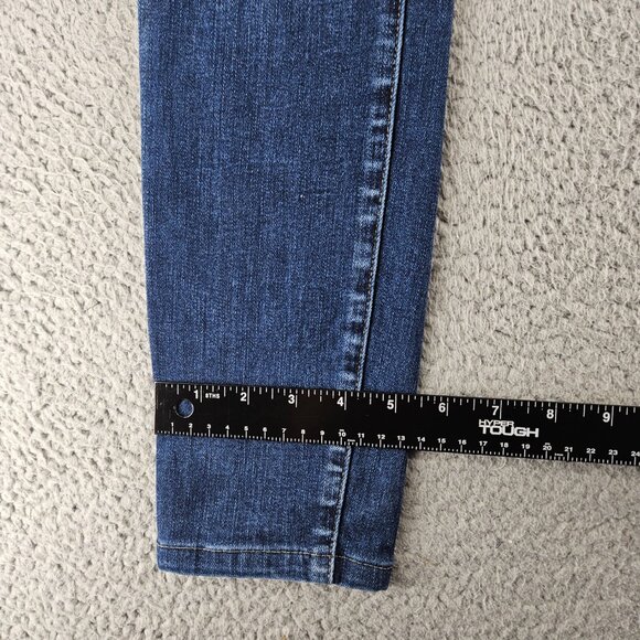 KanCan Jeans Womens 25 Blue Kurvy Ultra High Rise Ankle Skinny Distressed Denim - Picture 12 of 16